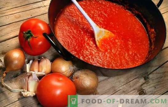 Paradižnikove omake za zimo: od gruzijskega ketchupa do krimskega adjika. Pripravite domače omake za paradižnike za zimo