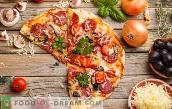 Pizza s paradižnikom, klobaso in sirom - univerzalna jed za vse priložnosti. Najboljši recepti za okusno pico s paradižnikom, klobaso in sirom