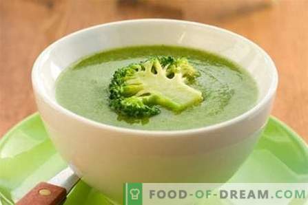 Juha iz brokoli - najboljši recepti. Kako pravilno in okusno kuhati juho iz brokolija.