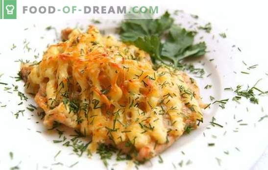 Ribe v majonezi v pečici - nezahtevna jed! Recepti za pečene ribe v majonezi v pečici s krompirjem, sirom, različnimi zelenjavami