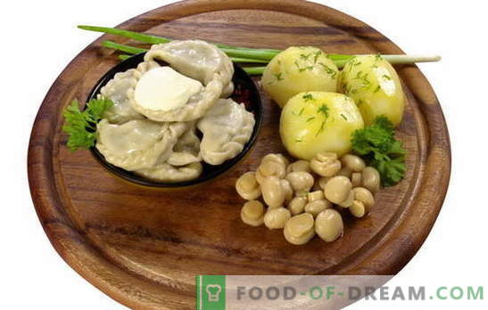 Dumplji s krompirjem in gobami - in brez mesa! Izbor najbolj privlačnih receptov za cmoke z krompirjem in gobami