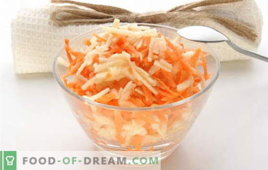 Kako pripraviti solato iz korenja v jedilnici, zakaj je tako okusna? Korenje solata v jedilnici - domači recepti!