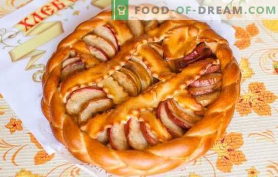 Kvasova jabolčna pita v pečici - zračna! Zaprte in odprte piščančje jabolčne pite v pečici