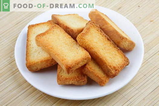 Bröd toast - de bästa recepten. Hur rätt och välsmakande kokta toast från bröd.
