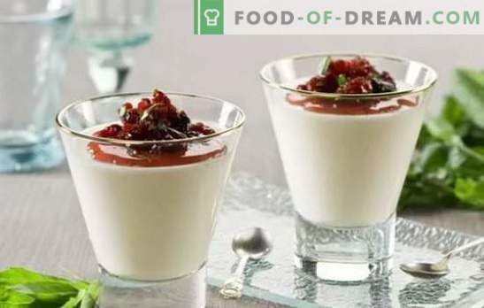 Kefir žele: okusna, dišeča in zdrava sladica. Najboljši recepti za kefir žele z vanilijo, čokolado, sadjem, jagodami