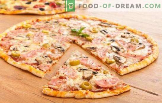 Tanka pizza testa - skrivnost Italijanov! 7 najboljših receptov za tanko testo za pizzo: brez kvasa in rednega kvasa