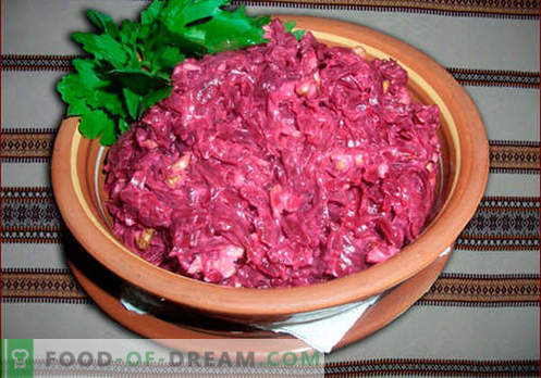 Rdeča pesa s slivami - najboljši recepti. Kako pravilno in okusno kuhati pesa solato s suhimi slivami.