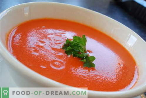 Paradižnikova juha - najboljši recepti. Kako pravilno kuhati juho iz paradižnika.