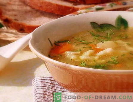 Juha za knedle - najboljši recepti. Kako pravilno in okusno kuhati juho z cmoki.
