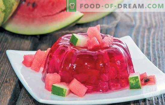 Osvežilni lubenični žele - izbor lahkih sladic za otroke in odrasle. Kako narediti lubenico žele za počitnice in se pripraviti na zimo