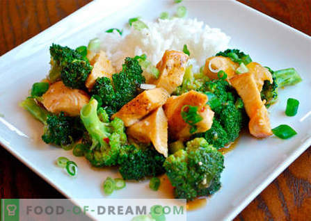 Frango com brócolis - as melhores receitas. Como corretamente e saboroso cozinhar frango com brócolis.