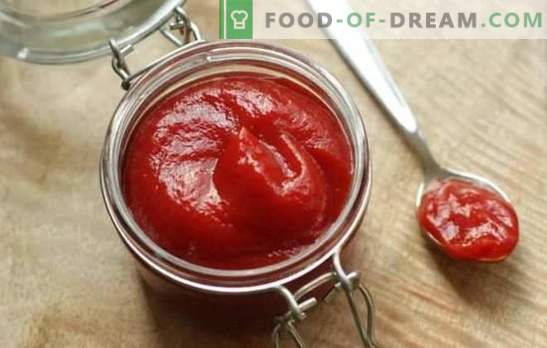 Kečap s paradižnikovo pasto - hitre omake za vsako jed. Recepti za ketchup za paradižnikovo pasto: le doma je bolje!