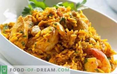 Chicken Pilaf: recept za priljubljeno uzbeško jed. Recepti pilaf s piščancem, zelenjavo in suho sadje