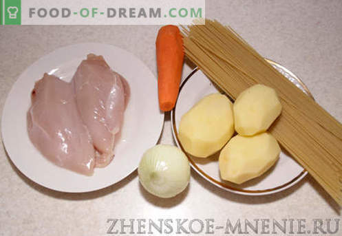 Piščančja juha - recept s fotografijami in opis po korakih