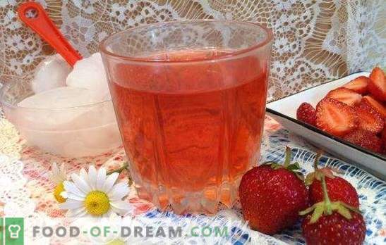 Strawberry kompot - recepti za mizo in za zimo. Z meto in vanilijo, z češnjo in pomarančo: najboljši jagodni kompoti
