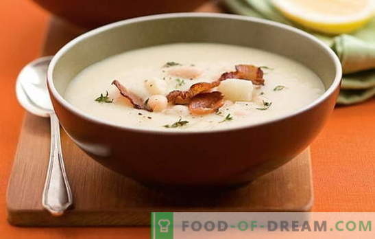 Bela juha iz fižola - prijetno poznanstvo! Recepti za različne juhe iz belega fižola: paradižnik, meso, sir, dimljeni, gob