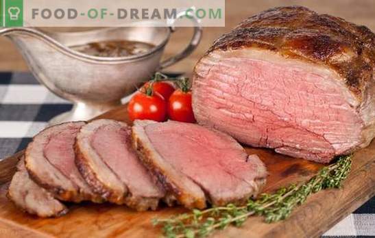 Goveja pečena govedina - za Britance in ne samo! Novi in ​​klasični recepti za pečenko v različnih marinadah, z gobami, zelenjavo