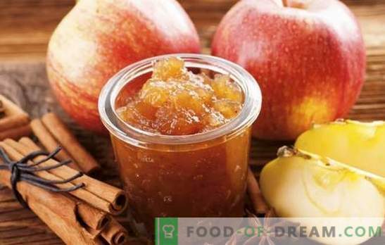 Domače jabolčno marmelado za zimo - potrebna priprava! Recepti različnih jabolk iz jabolk doma