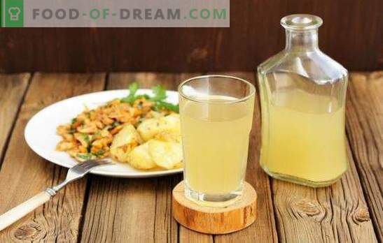Receitas passo-a-passo para refrescar o kvass branco caseiro. Uma bebida única, saudável e refrescante na sua mesa!